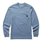 Guardian Cotton&trade; Long Sleeve Pocket Tee, Blue Heather, dynamic 1