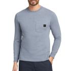 Guardian Cotton&trade; Long Sleeve Pocket Tee, Blue Heather, dynamic 2