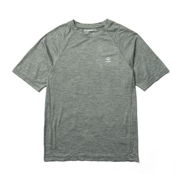 Sun-Stop Eco Short Sleeve Tee, Gunmetal Heather, dynamic