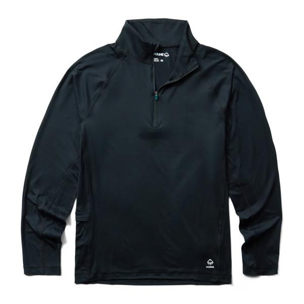 Sun-Stop Eco 1/2 Zip, Black, dynamic