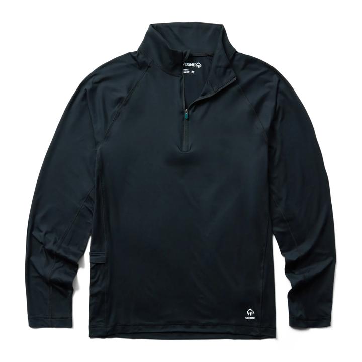 Sun-Stop Eco 1/2 Zip, Black, dynamic