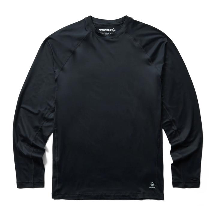 Sun-Stop Eco Long Sleeve Tee, Black, dynamic