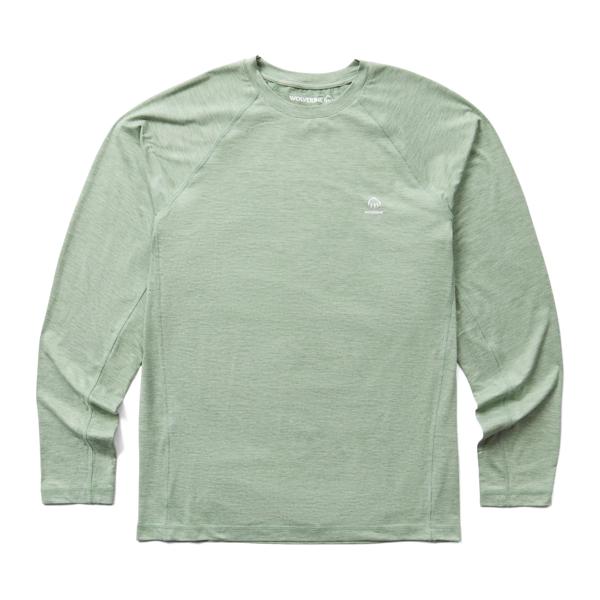 Sun-Stop Eco Long Sleeve Tee, Green Heather, dynamic
