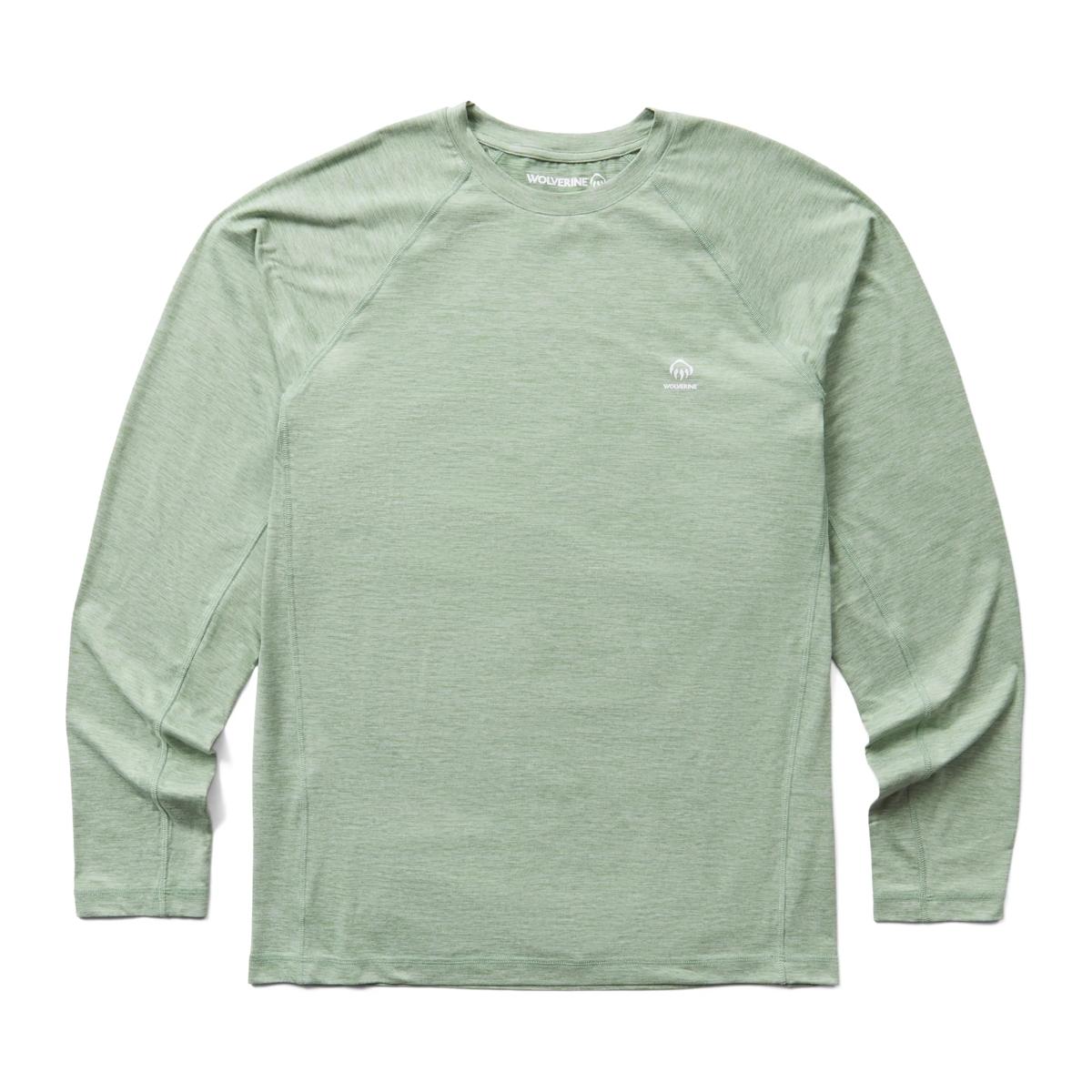 Sun-Stop Eco Long Sleeve Tee, Green Heather, dynamic 1