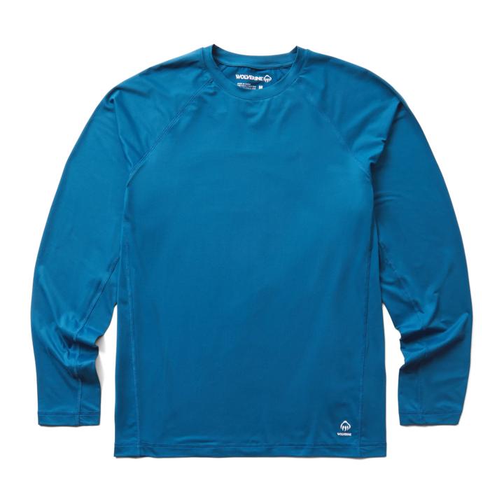 Sun-Stop Eco Long Sleeve Tee, Lake Blue, dynamic