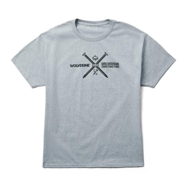 unCommon Construction Collection &ndash; Short Sleeve Graphic Tee, Grey Heather, dynamic
