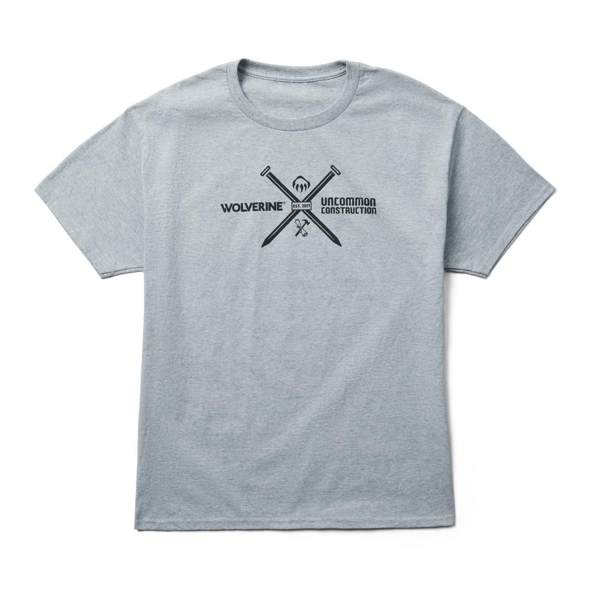 unCommon Construction Collection &ndash; Short Sleeve Graphic Tee, Grey Heather, dynamic 1
