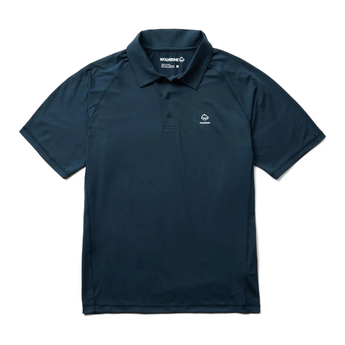 Sun-Stop Eco Short Sleeve Polo, Dark Navy, dynamic 1