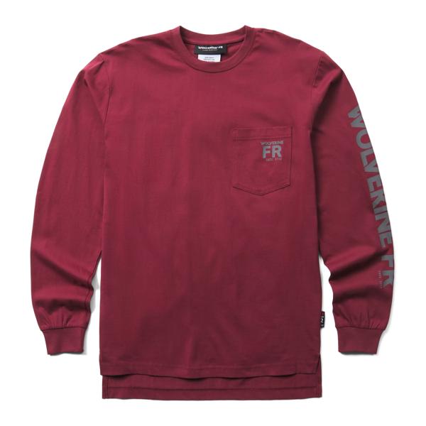 FR Built Light Graphic Tee, Burgundy Refinery, dynamic