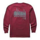 FR Built Light Graphic Tee, Burgundy, dynamic 2