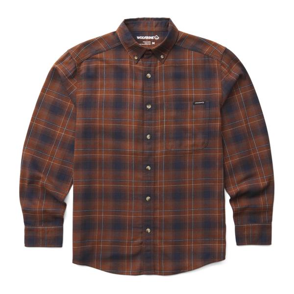 Hastings Flannel Shirt, Dark Earth, dynamic