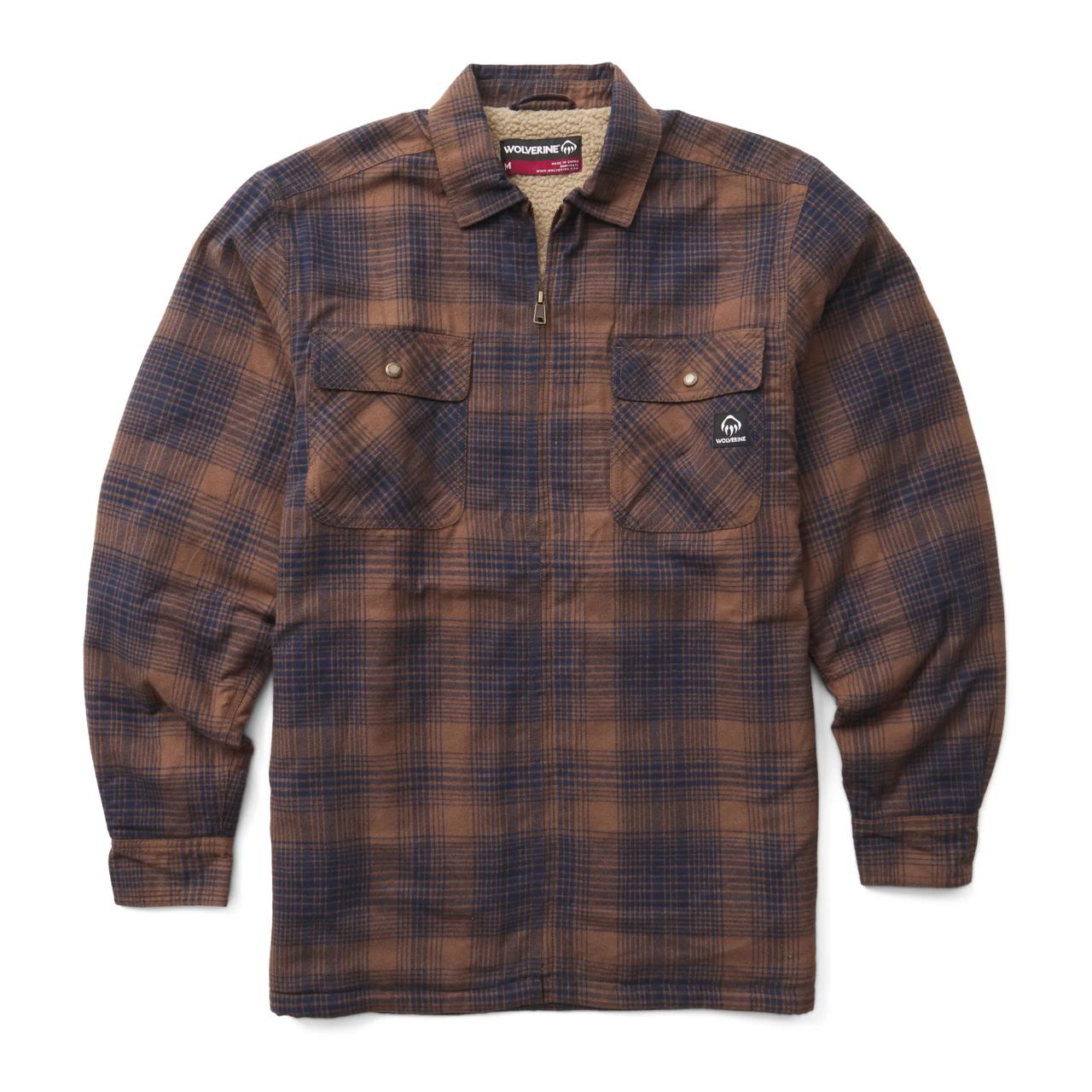 Hastings Sherpa Lined Zip Shirt-Jac - Shirt Jac | Wolverine Footwear