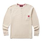 Walden II Thermal Long Sleeve Henley, Stone, dynamic 1