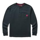 Walden II Thermal Long Sleeve Henley, Dark Navy, dynamic 1