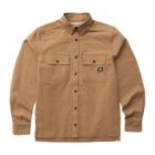 Steelhead Stretch Canvas Overshirt, Hickory, dynamic 1