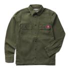 Steelhead Stretch Canvas Overshirt, Olive, dynamic 1