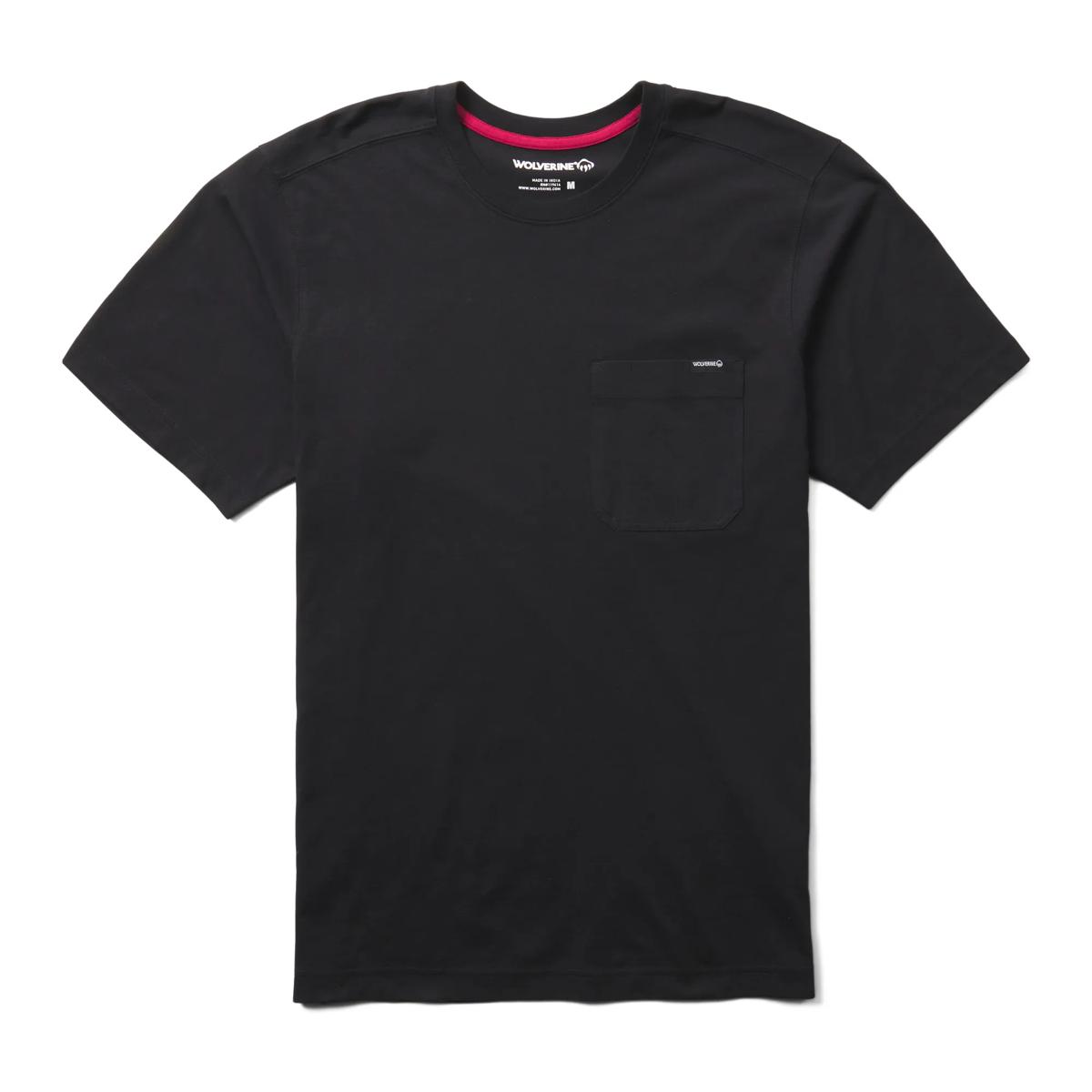 Classic Short Sleeve Pocket Tee, Black, dynamic 1