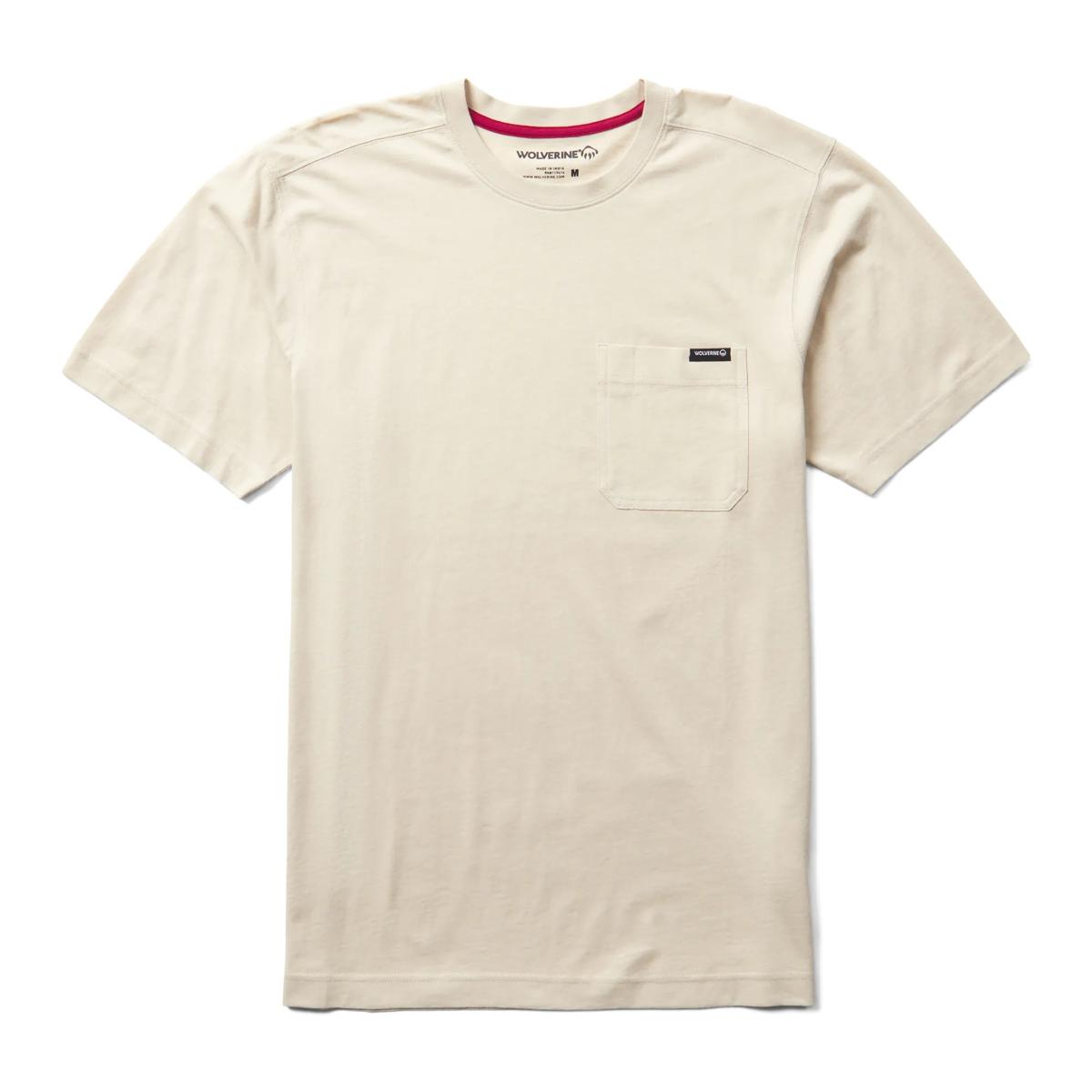 Classic Short Sleeve Pocket Tee, Stone, dynamic 1