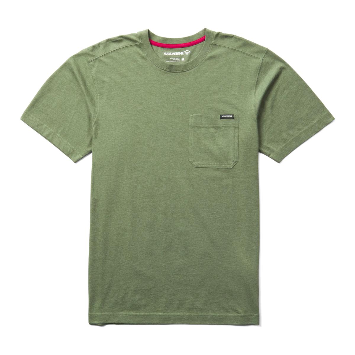 Classic Short Sleeve Pocket Tee (Big & Tall), Bronze Green, dynamic 1