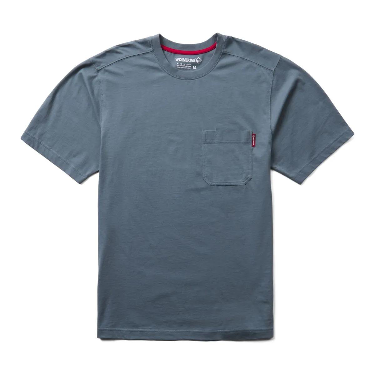 Classic Short Sleeve Pocket Tee (Big & Tall), Stormy Blue, dynamic 1