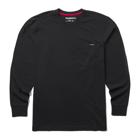 Classic Long Sleeve Pocket Tee, Black, dynamic 1