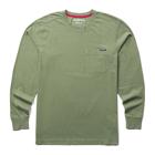 Classic Long Sleeve Pocket Tee, Bronze Green, dynamic 1