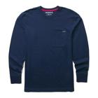 Classic Long Sleeve Pocket Tee, Navy, dynamic 1