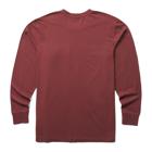 Classic Long Sleeve Pocket Tee, Oxblood, dynamic 2