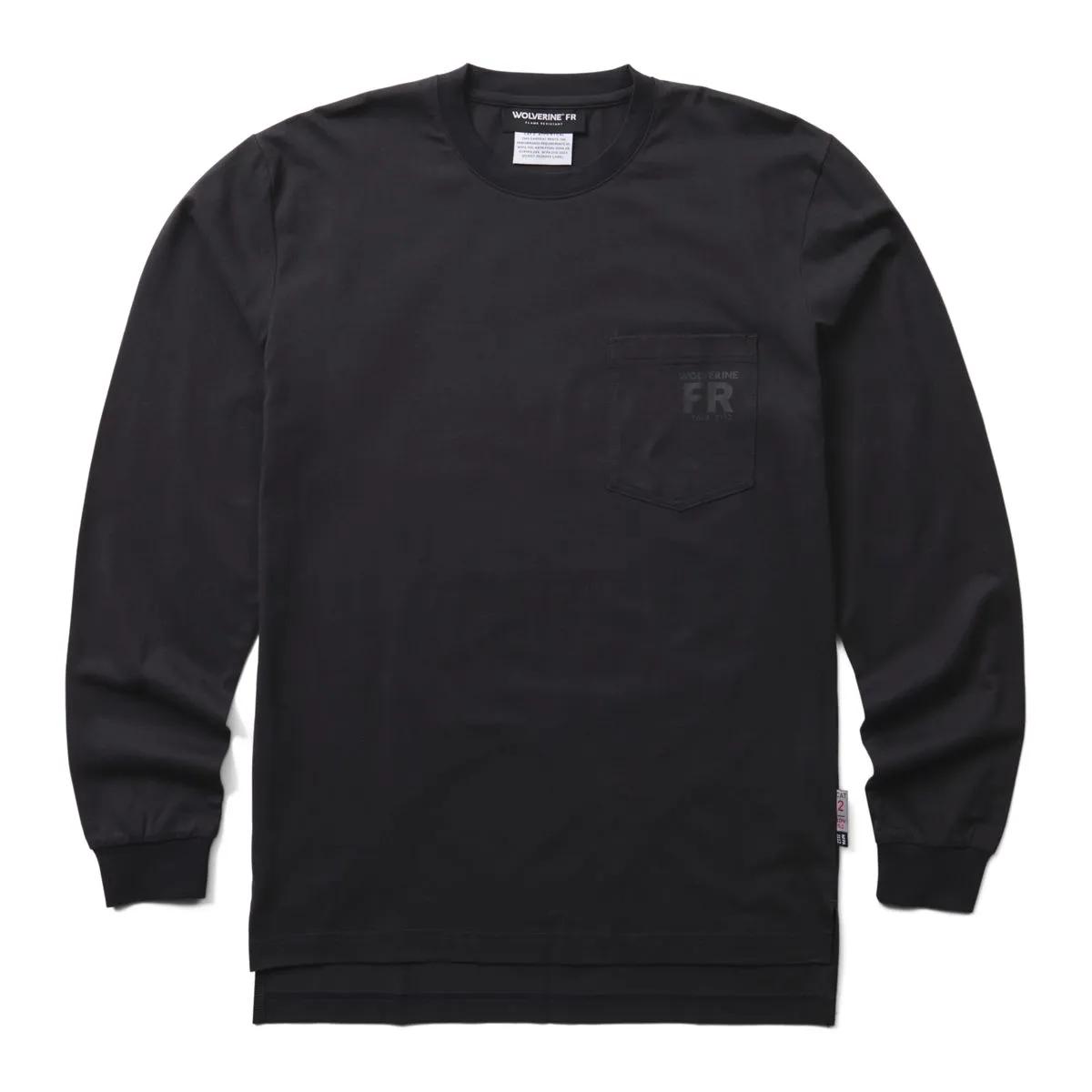 FR Built Light Long Sleeve Tee, Black, dynamic 1