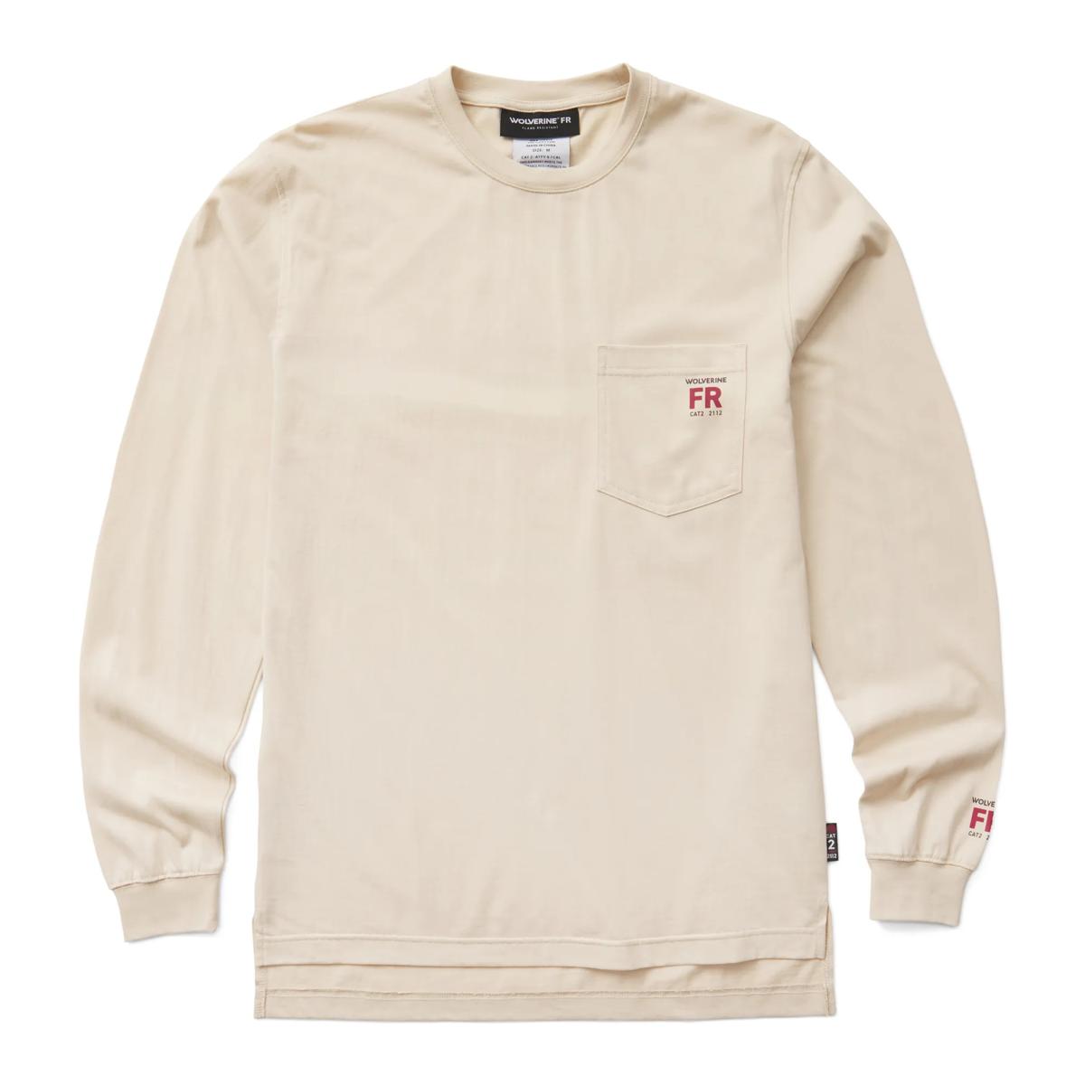FR Built Light Long Sleeve Tee, Stone, dynamic 1