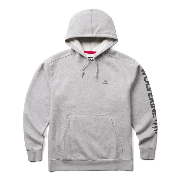 Midweight Graphic Hoody, Light Grey, dynamic