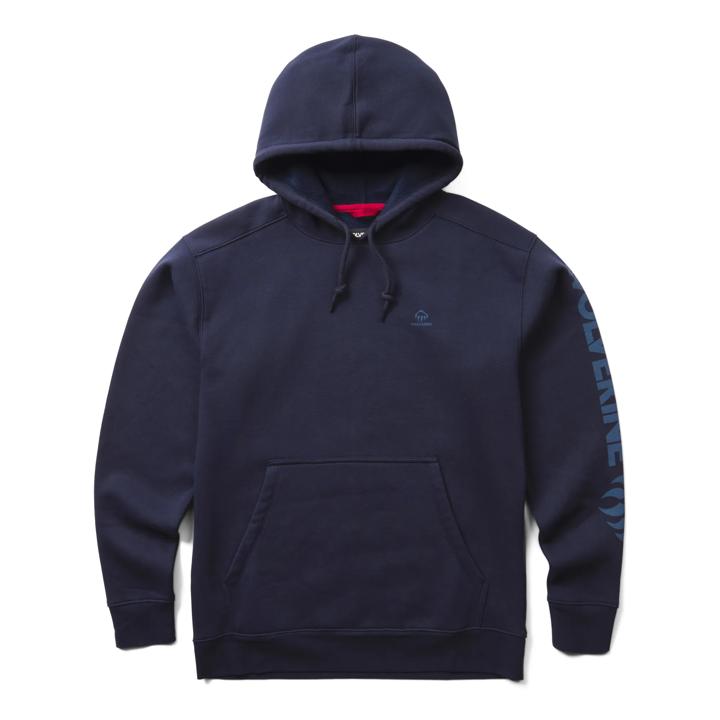 Midweight Graphic Hoody, True Navy, dynamic