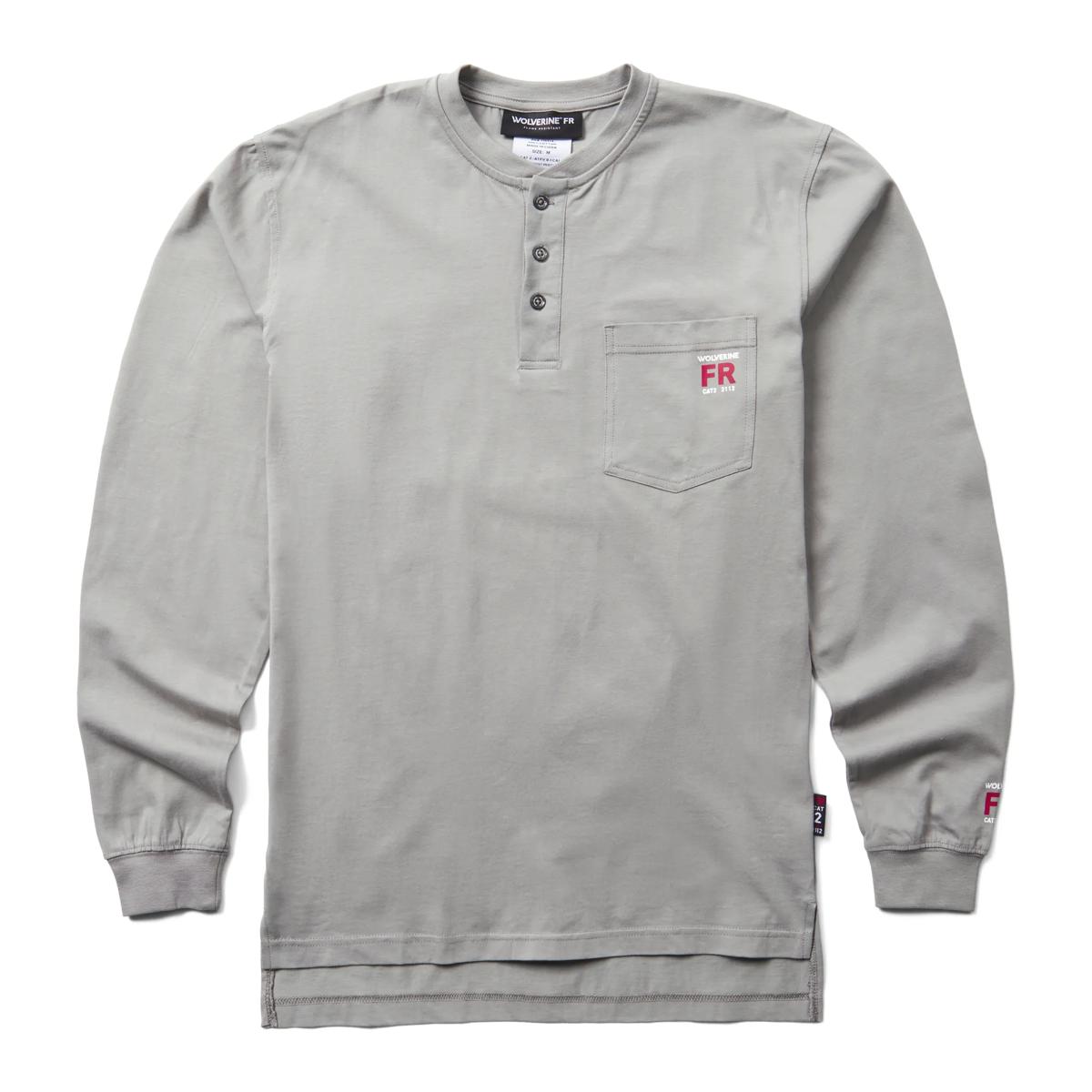 FR Built Light Henley, Gray, dynamic 1