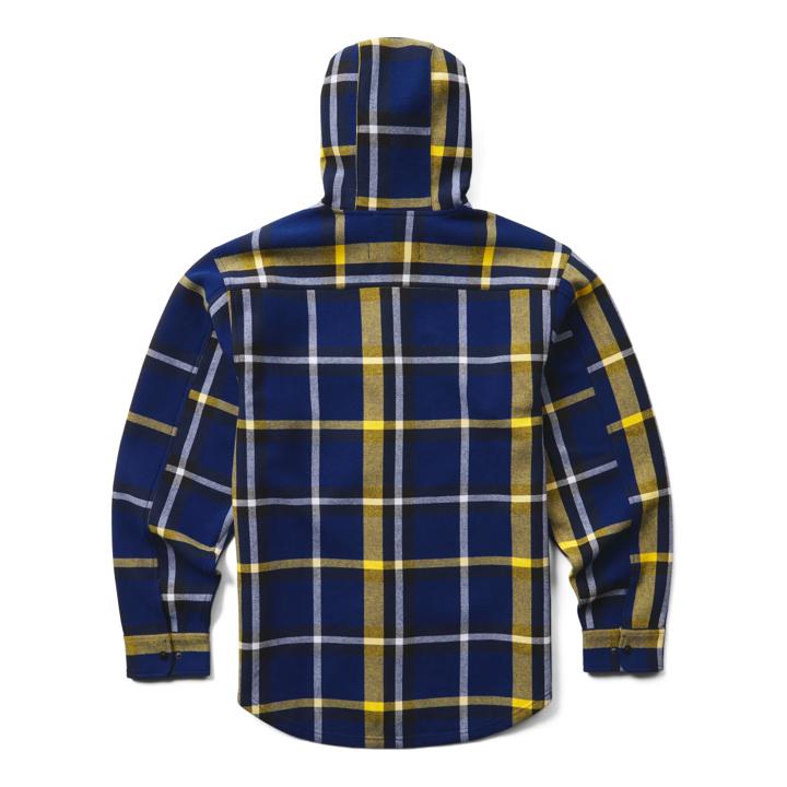 Wolverine x Michigan Bucksaw Hooded Flannel Shirt Big & Tall