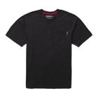 Classic Short Sleeve Henley, Black, dynamic 1