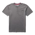 Classic Short Sleeve Henley, Charcoal Heather, dynamic 1