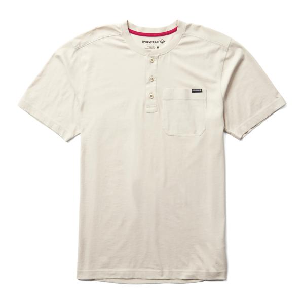 Classic Short Sleeve Henley, Stone, dynamic
