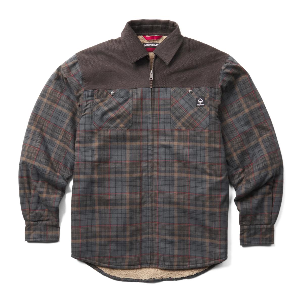 Marshall III Sherpa Zip Shirt Jac, Granite, dynamic 1