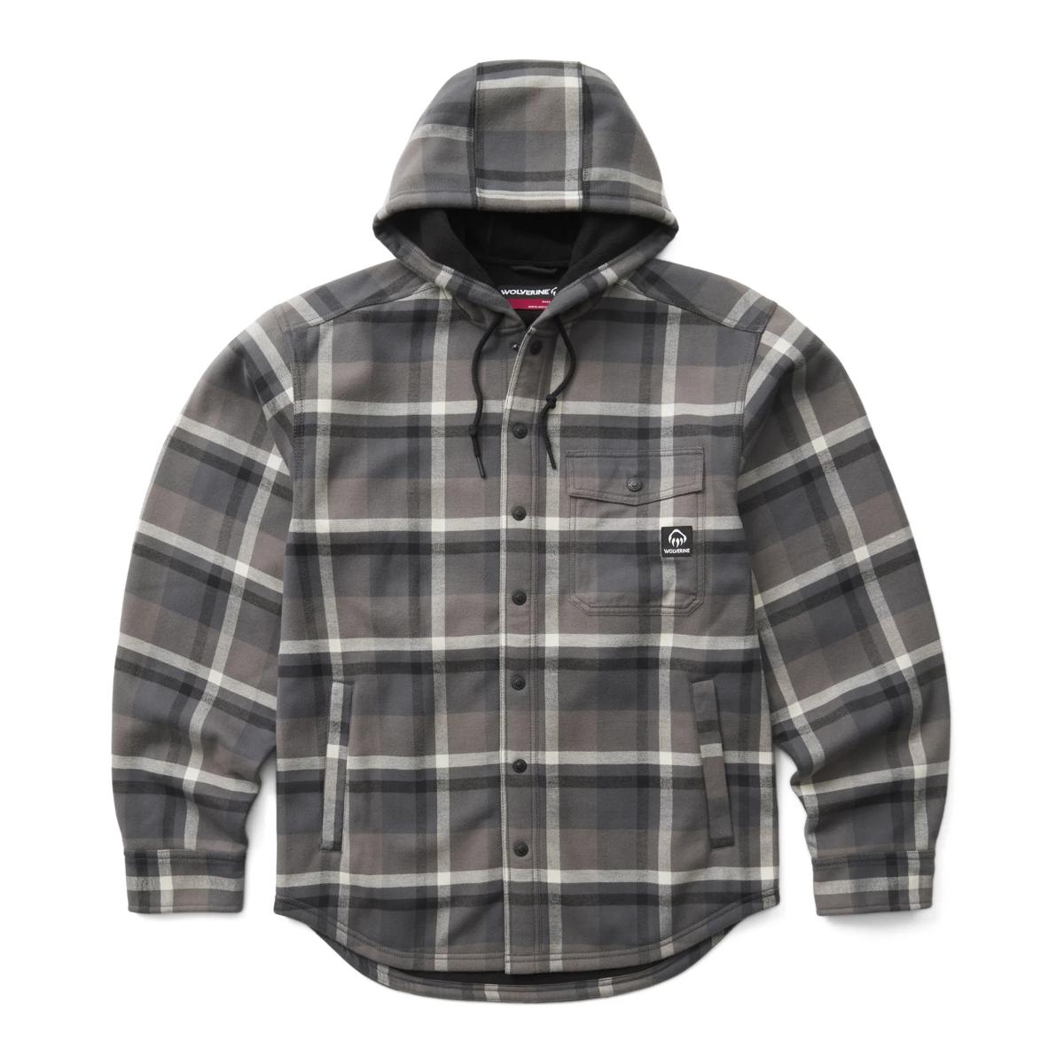 Bucksaw II Hooded Shirt Jac, Dark Shadow, dynamic 1