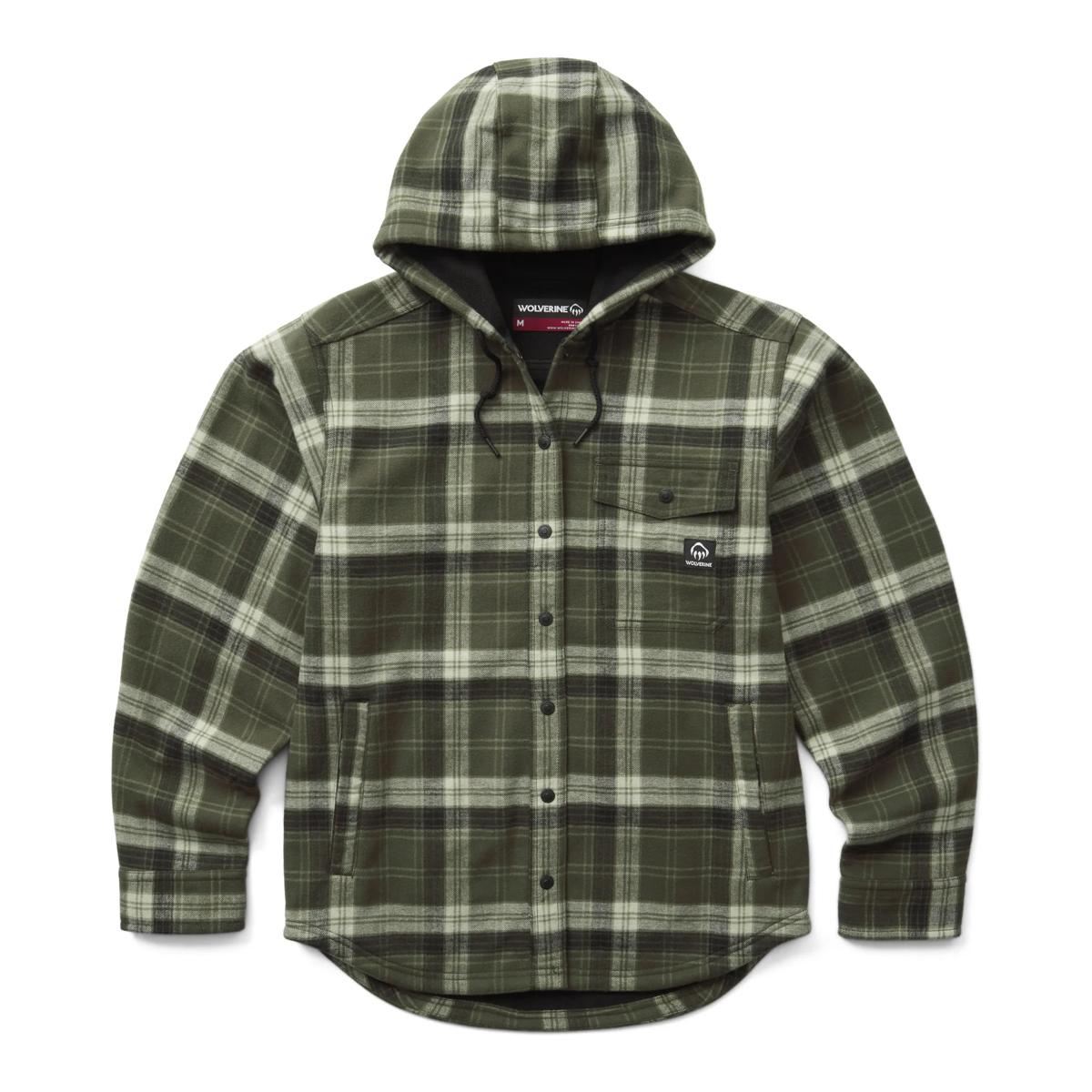 Bucksaw II Hooded Shirt Jac, Olive, dynamic 1