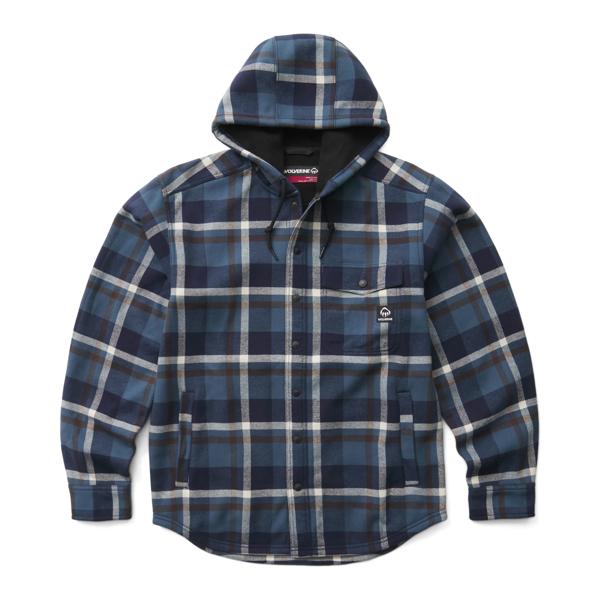 Bucksaw II Hooded Shirt Jac, Dusk Blue, dynamic