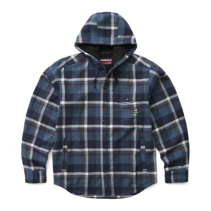 Bucksaw II Hooded Shirt Jac, Dusk Blue, dynamic
