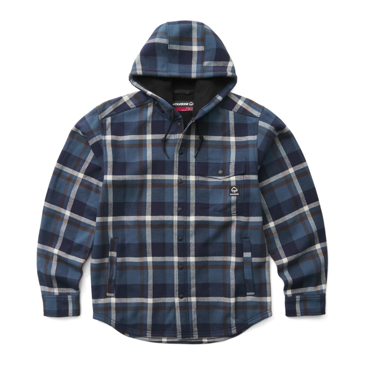 Bucksaw II Hooded Shirt Jac, Dusk Blue, dynamic 1