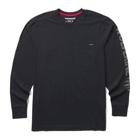 Classic Graphic Long Sleeve Pocket Tee, Black, dynamic 1