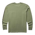 Classic Graphic Long Sleeve Pocket Tee, Bronze Green, dynamic 2