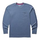 Classic Graphic Long Sleeve Pocket Tee, Indigo, dynamic 1