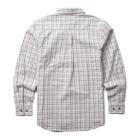 FR Plaid Work Long Sleeve Shirt, Marine, dynamic 2