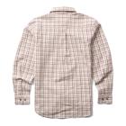 FR Plaid Work Long Sleeve Shirt, Burgundy, dynamic 2