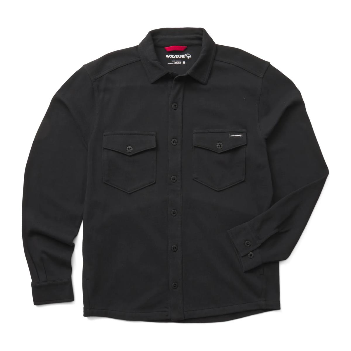 Harbor Jersey Overshirt, Black, dynamic 1