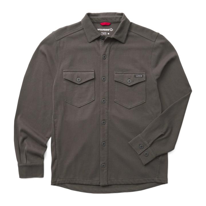 Harbor Jersey Overshirt, Dark Shadow, dynamic